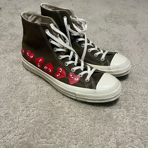 Converse Chuck Taylor All Star 70 Hi - Comme des Garcons PLAY Multi-Heart Green